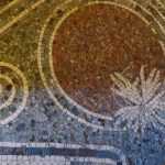 Mosaico romano con figuras geométricas y florales (2)