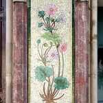 Panel de mosaico floral (lateral izquierda)