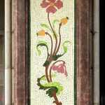 Panel de mosaico floral (lateral derecha)