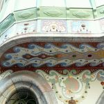Mosaicos cerámicos - Bajo la tribuna del primer piso
