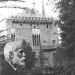 Composición de fotografía antigua con Gaudí