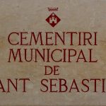Placa del Cementerio Municipal de Sant Sebastà - Sitges