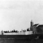 Fotografía antigua del cementerio y ermita de Sant Sebastià